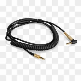 Audio Cable With Mic Black Black"  Data Srcset="https - Marshall Audio Cable, HD Png Download - microphone cord png